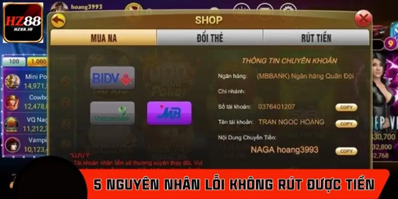 5 nguyên nhân phổ biến gây lỗi không rút được tiền